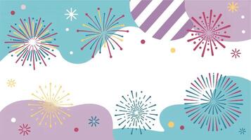 Festive abstract bursting starbursts background celebration vector