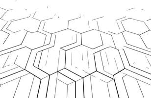 Geometric pattern abstract black white lines vector