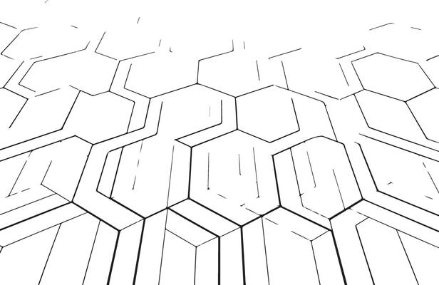 Geometric pattern abstract black white lines