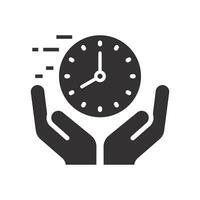 execute in fast deadline, value save time icon, quick designated, rapid flat illustration vector