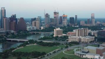 The Sun Has Set - Drone Drifts Into Downtown Austin video