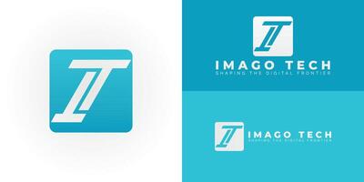 A contemporary IT logo that embodies innovation for an information technology company. It is sleek, connected, and dynamic, signifying seamless solutions for the digital age. vector