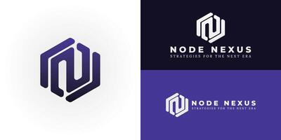 The modern NN monogram within a geometric hexagon signifies Next-Level Navigation for management consulting. It represents structured strategy, innovation, and interconnected solutions. vector