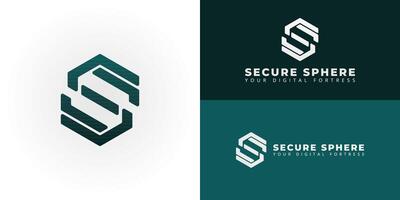A modern hexagonal emblem for technology and cybersecurity firms. The integrated SS stands for Secure Systems, representing reliability, innovation, and strong digital defense. vector