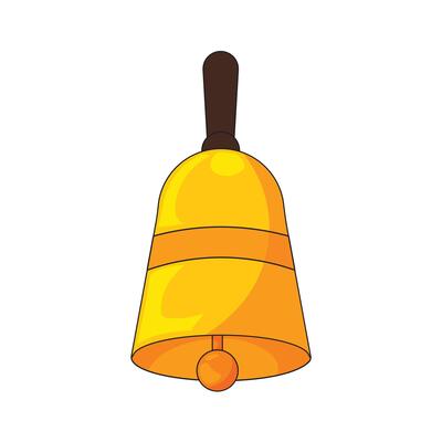shiny golden Christmas bell ornament, perfect for holiday cards, festive decorations, winter party invitations, and seasonal crafts. Great for joyful Christmas and New Year designs