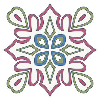 Mandala for fabric pattern, abstract floral pattern vector