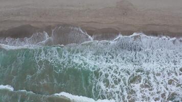 Stunning aerial views of the coastline and waves in San Clemente, California video