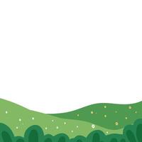 green grass mountain view background vector