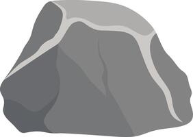 Big Rock Stone with Cartoon Style. vector