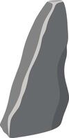 Big Rock Stone in Cartoon Design. vector