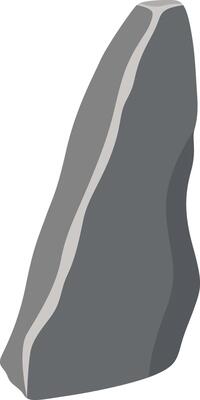 Big Rock Stone in Cartoon Design.
