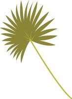 Tropical Leaf Element in Flat Design vector