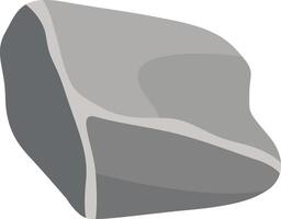 Big Rock Stone in Smooth Design. Isolated on a White Background vector
