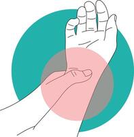 Hand and Leg Injury Illustration on White Background. vector