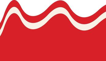 Indonesian Flag Ribbon in Flat Design. Isolated on White Background vector