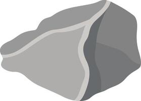 Big Rock Stone with Smooth Design. vector