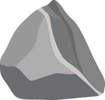 Big Rock Stone in Flat Design. vector