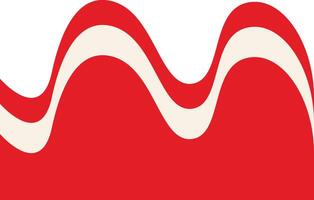 Indonesian Flag Ribbon in Simple Design. vector