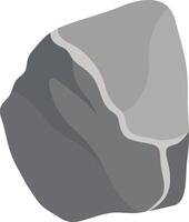 Big Rock Stone with Flat Design. vector