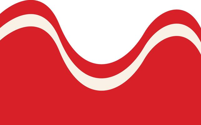 Indonesian Flag Ribbon. Flat Illustration