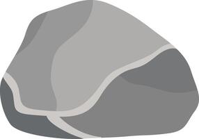 Big Rock Stone in Cartoon Style. Isolated on a White Background vector