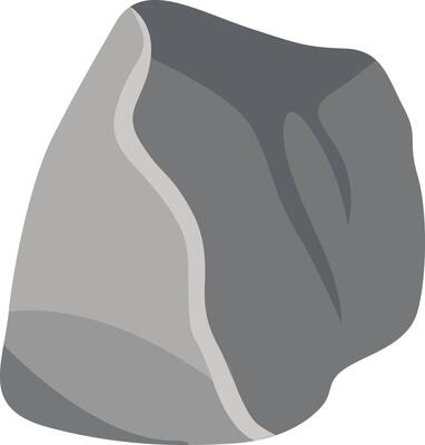 Big Rock Stone in Cartoon Design