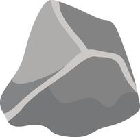Big Rock Stone with Cartoon Style. Isolated on a White Background vector