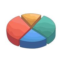 Pie Chart Infographic vector
