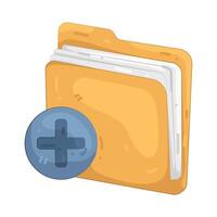 Add New Folder illustration vector