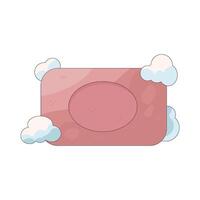 Soap Bar with Bubbles vector