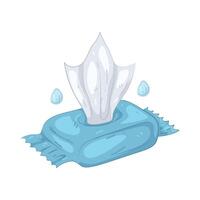 Wet Wipes Package vector