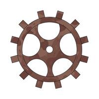 Rusty Gear Cogwheel vector