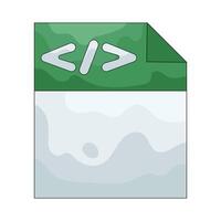 illustration of Code File vector