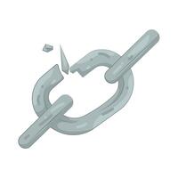 Broken Gray Chain vector