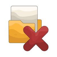 Delete Folder illustration vector