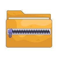 Zipped File Folder vector