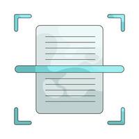 Document Scan illustration vector