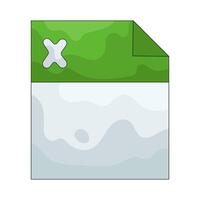 Excel Sheet Illustration vector