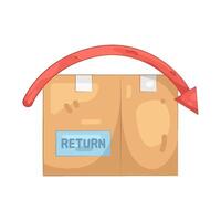 Return Arrow on Package vector
