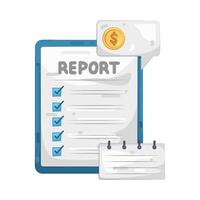 Report Reminder with Checklist vector