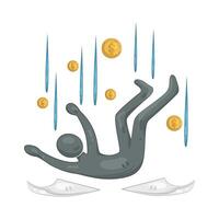 Falling Down Illustration vector
