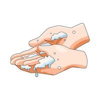 Washing Hands with Soap and Water vector