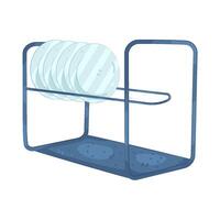 Illustration of a Dish Rack vector