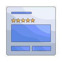 Customer Review with Star Rating vector