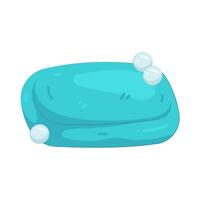 Blue Bar of Soap vector