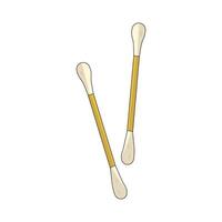 Two Cotton Swabs vector