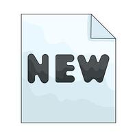New File illustration vector