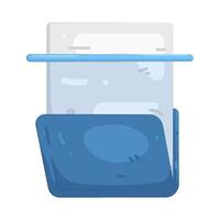 Folder scan illustration vector