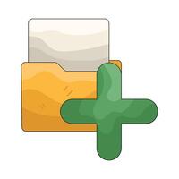 Add New Folder vector