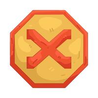 Red Cancel illustration vector